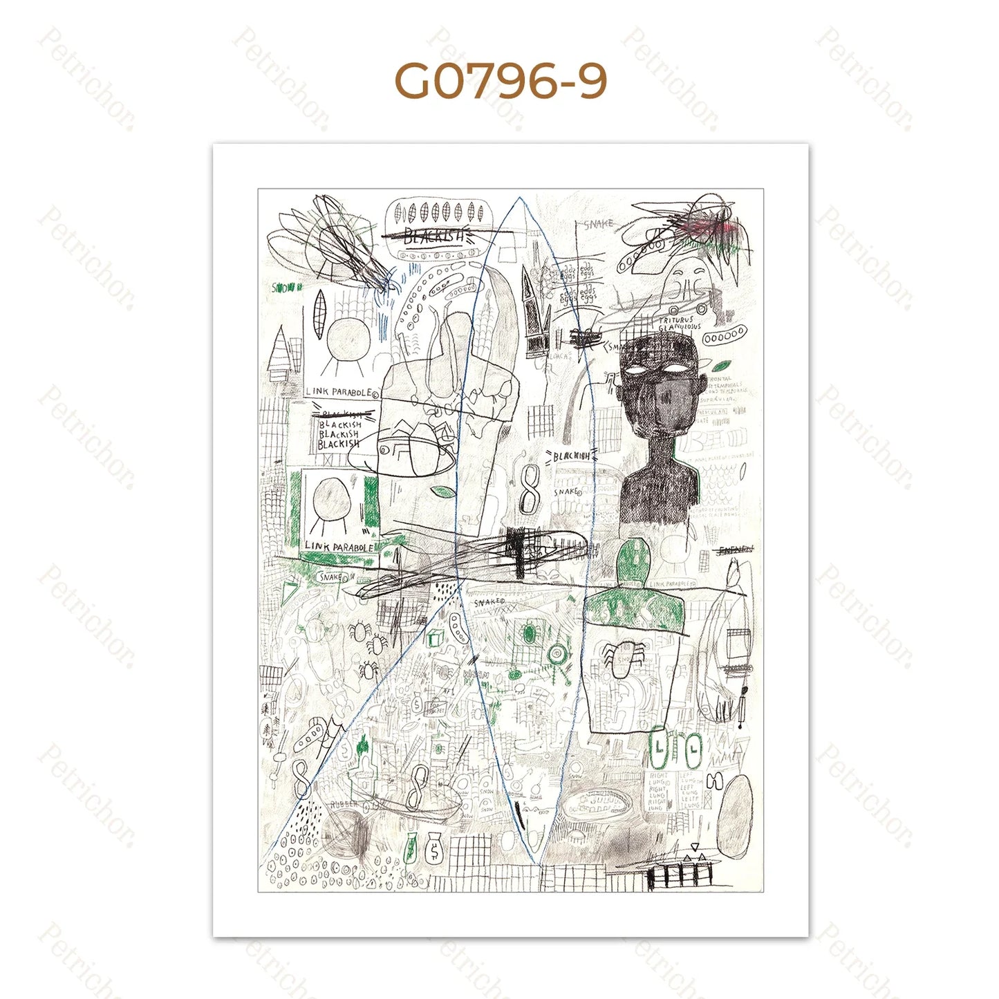 Stampa su tela da intelaiare — Homage to Basquiat