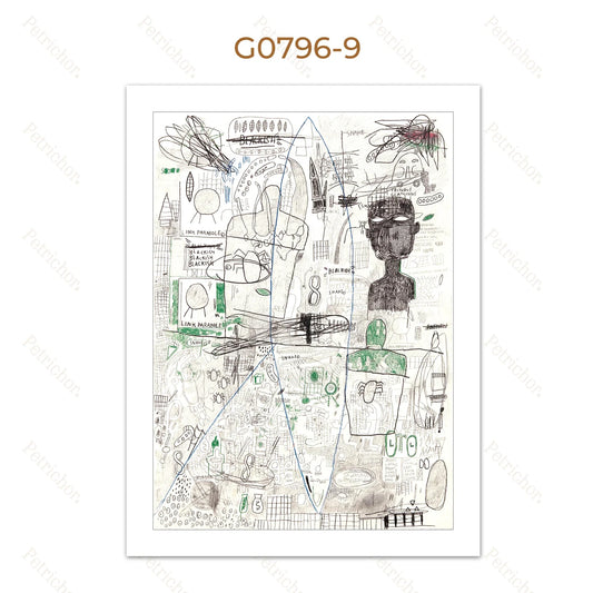 Stampa su tela da intelaiare — Homage to Basquiat