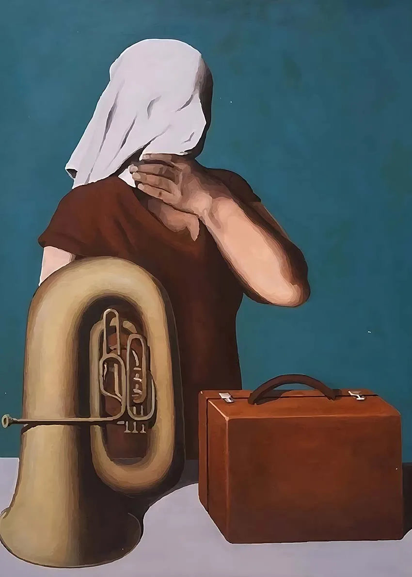 Stampa su tela da intelaiare — Homage to Magritte