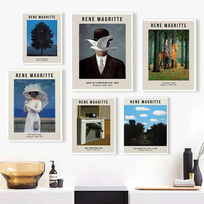 Stampa su tela da intelaiare — Homage to Magritte