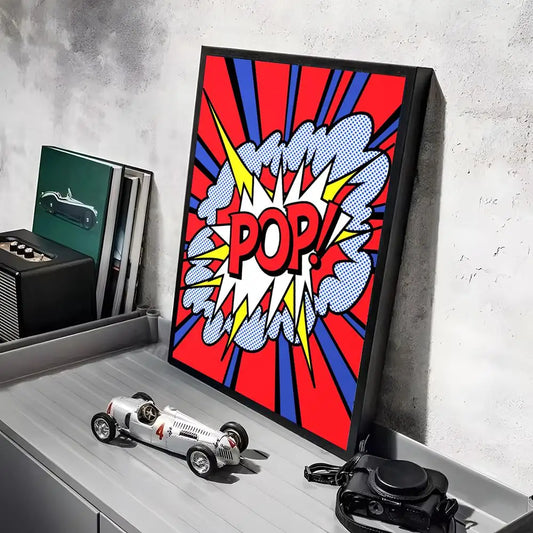 Stampa su tela da intelaiare — Homage to Lichtenstein