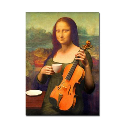 Stampa su tela da intelaiare — Homage to Mona Lisa