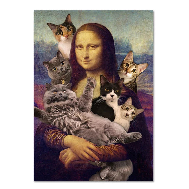 Stampa su tela da intelaiare — Homage to Mona Lisa