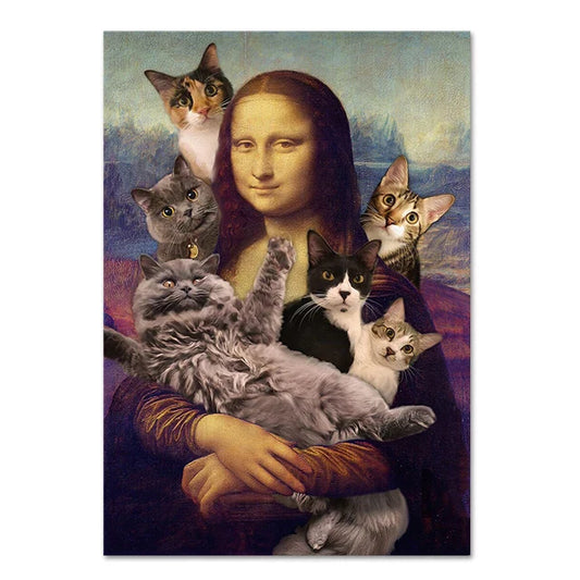 Stampa su tela da intelaiare — Homage to Mona Lisa