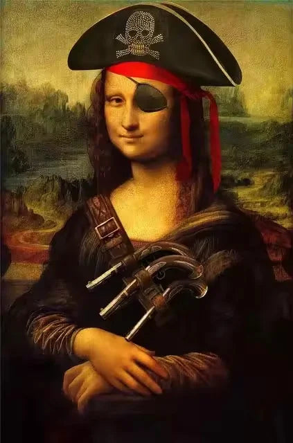 Stampa su tela da intelaiare — Homage to Mona Lisa