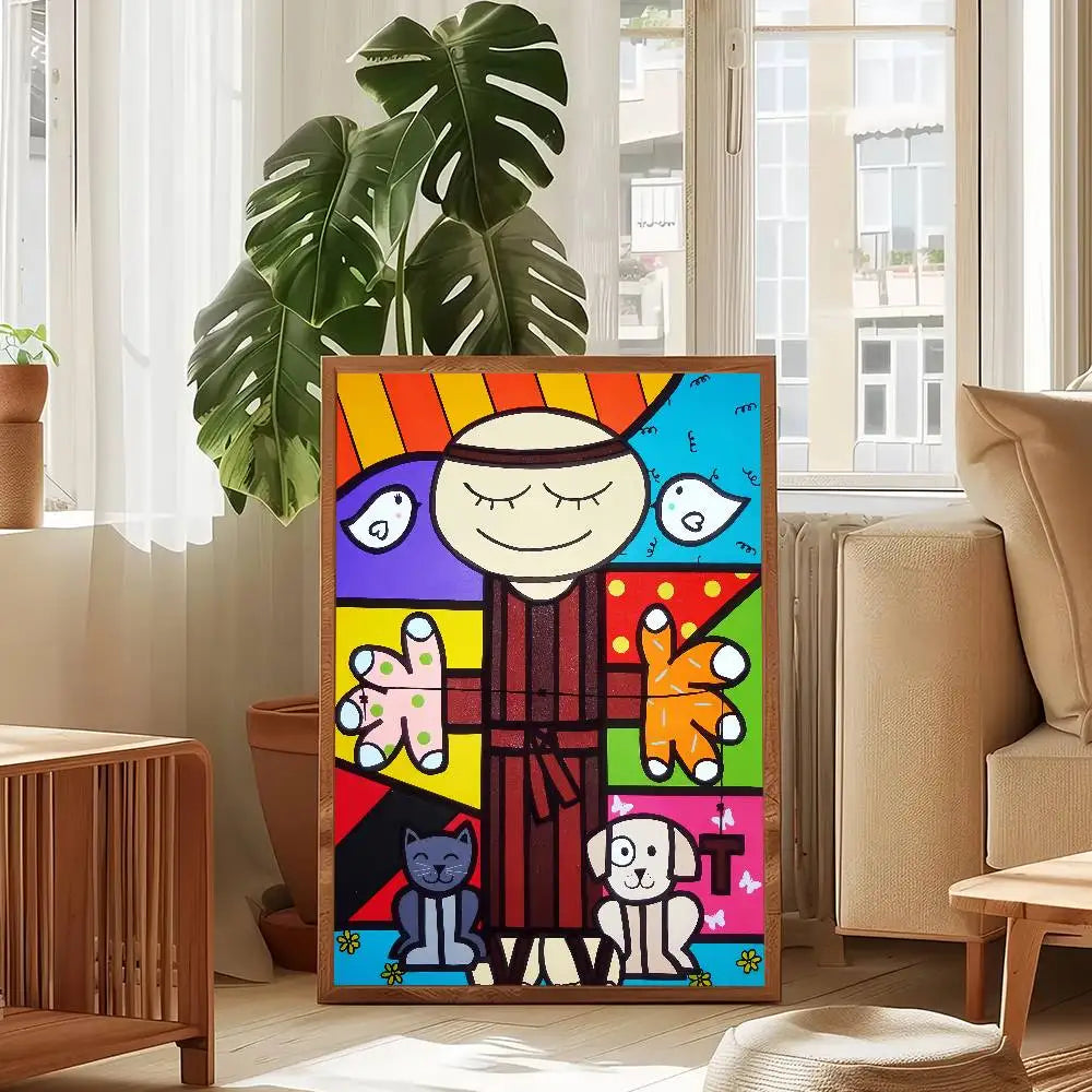 Stampa su tela da intelaiare — Homage to Britto