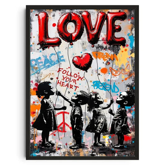Stampa su tela da intelaiare — Homage to Banksy