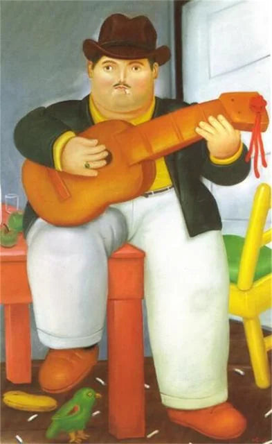 Stampa su tela da intelaiare — Homage to Botero