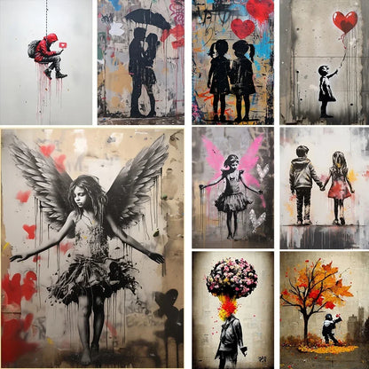 Stampa su tela da intelaiare — Homage to Banksy
