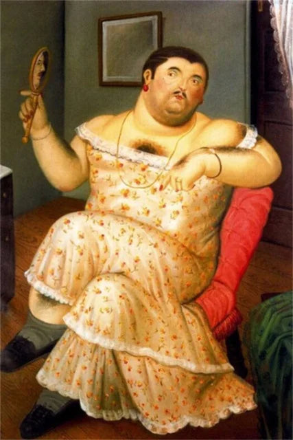 Stampa su tela da intelaiare — Homage to Botero