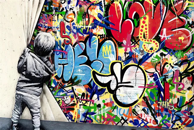 Stampa su tela da intelaiare — Homage to Banksy