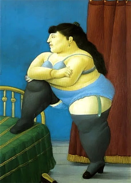 Stampa su tela da intelaiare — Homage to Botero
