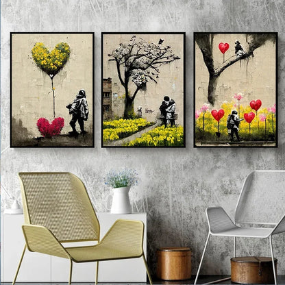 Stampa su tela da intelaiare — Homage to Banksy