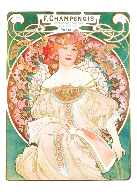 Stampa su tela da intelaiare — Homage to Mucha