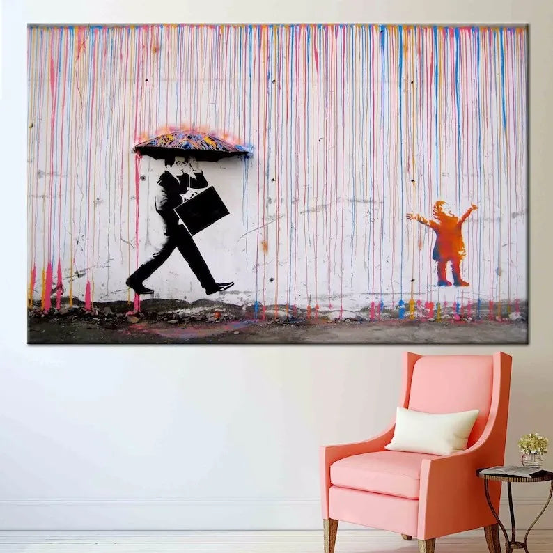 Stampa su tela da intelaiare — Homage to Banksy