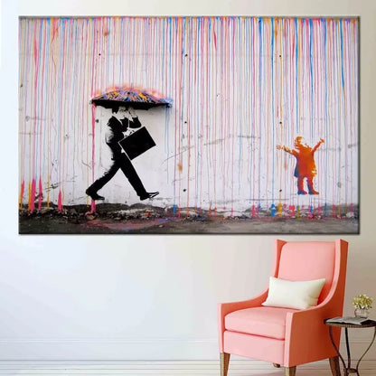 Stampa su tela da intelaiare — Homage to Banksy
