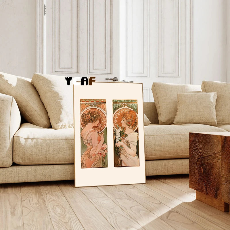 Stampa su tela da intelaiare — Homage to Mucha