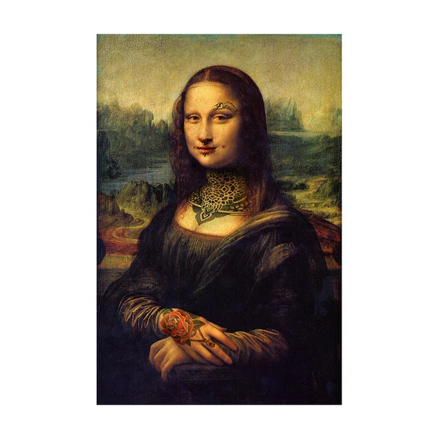 Stampa su tela da intelaiare — Homage to Mona Lisa