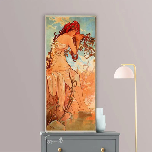 Stampa su tela da intelaiare — Homage to Mucha