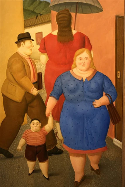 Stampa su tela da intelaiare — Homage to Botero
