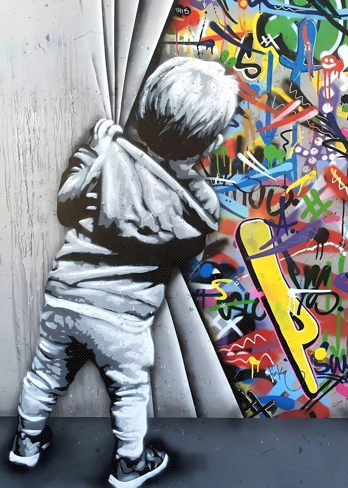 Stampa su tela da intelaiare — Homage to Banksy