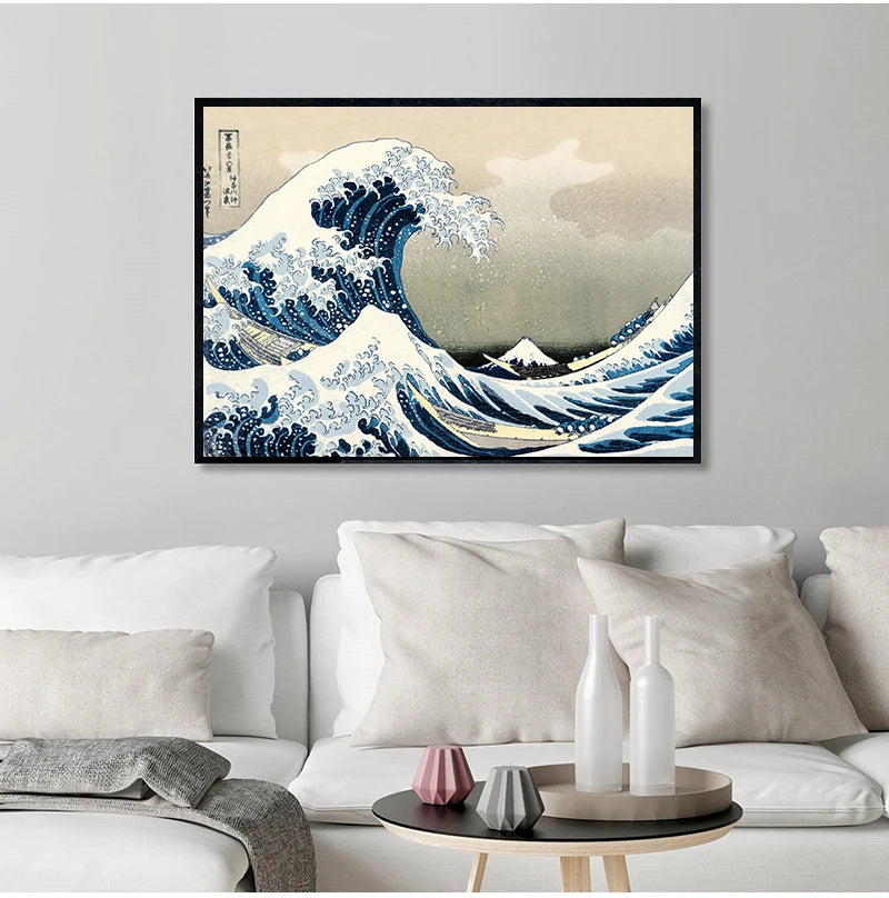Stampa su tela da intelaiare — Homage to Hokusai