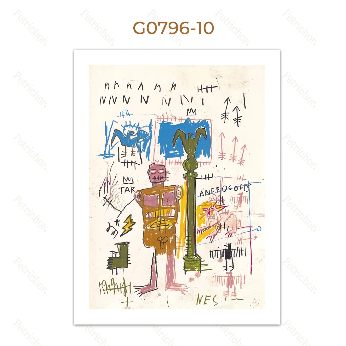 Stampa su tela da intelaiare — Homage to Basquiat