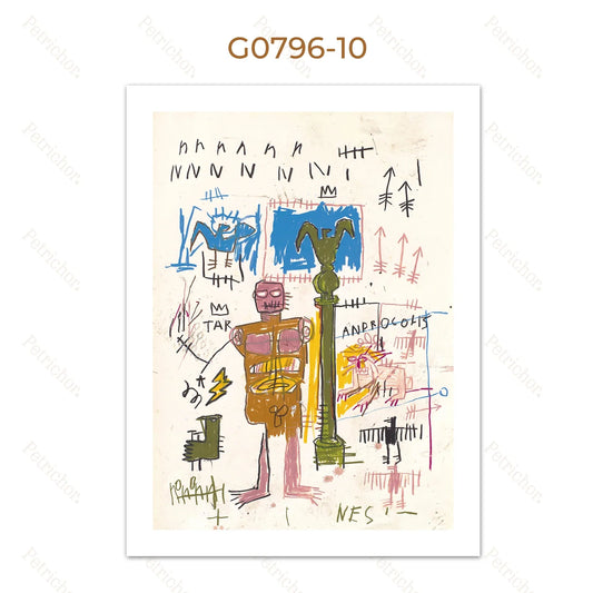 Stampa su tela da intelaiare — Homage to Basquiat