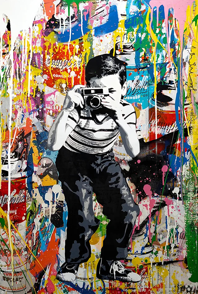 Stampa su tela da intelaiare — Homage to Banksy