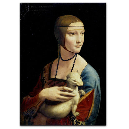 Stampa su tela da intelaiare — Dama con l’Ermellino
