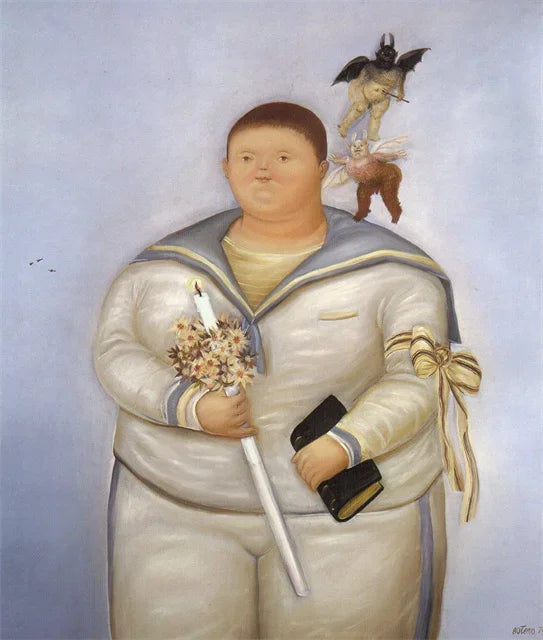 Stampa su tela da intelaiare — Homage to Botero