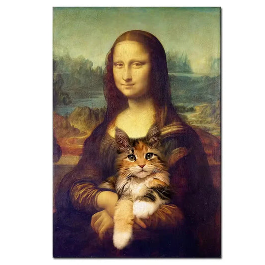 Stampa su tela da intelaiare — Homage to Mona Lisa