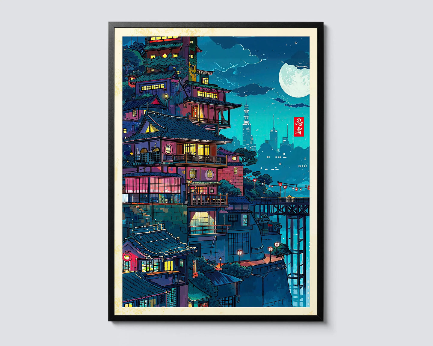 Stampa su tela da intelaiare — Ramen di Tokyo