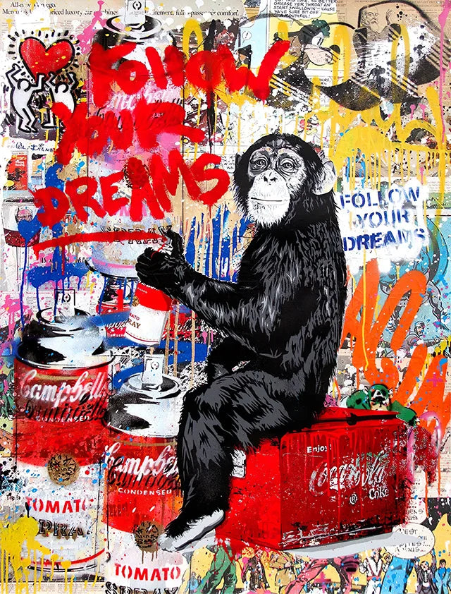 Stampa su tela da intelaiare — Homage to Banksy