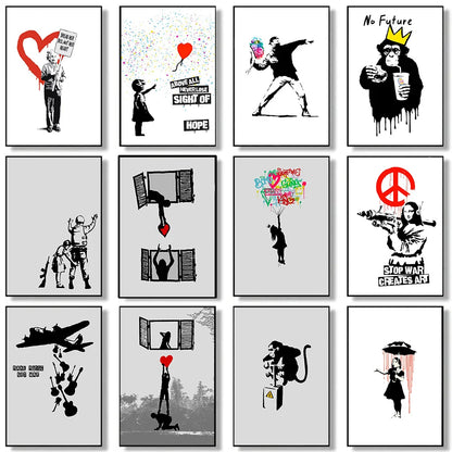 Stampa su tela da intelaiare — Homage to Banksy