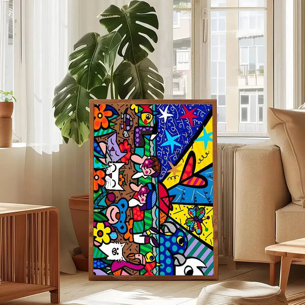 Stampa su tela da intelaiare — Homage to Britto