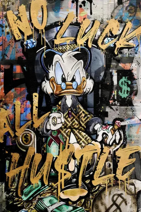 Stampa su tela da intelaiare — Graffiti Dorato