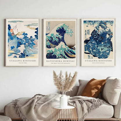 Stampa su tela da intelaiare — Homage to Hokusai