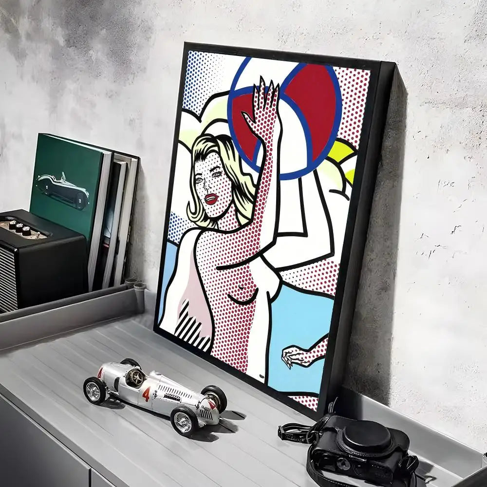 Stampa su tela da intelaiare — Homage to Lichtenstein