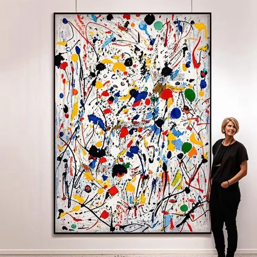Dipinto a mano da intelaiare — Homage to Pollock