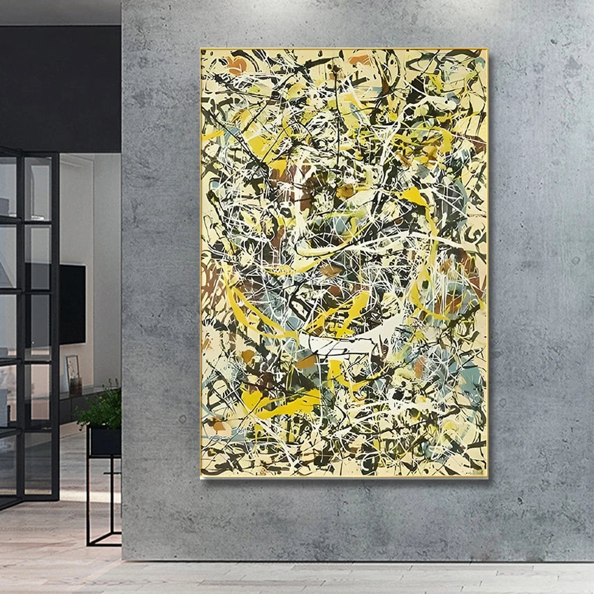 Dipinto a mano da intelaiare — Homage to Pollock