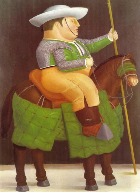 Stampa su tela da intelaiare — Homage to Botero