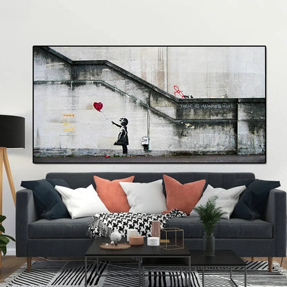 Stampa su tela da intelaiare — Homage to Banksy
