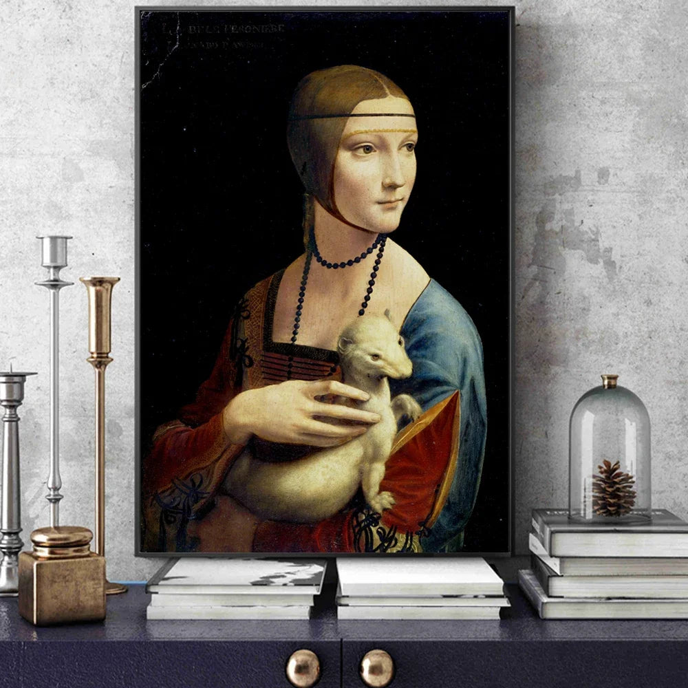 Stampa su tela da intelaiare — Dama con l’Ermellino