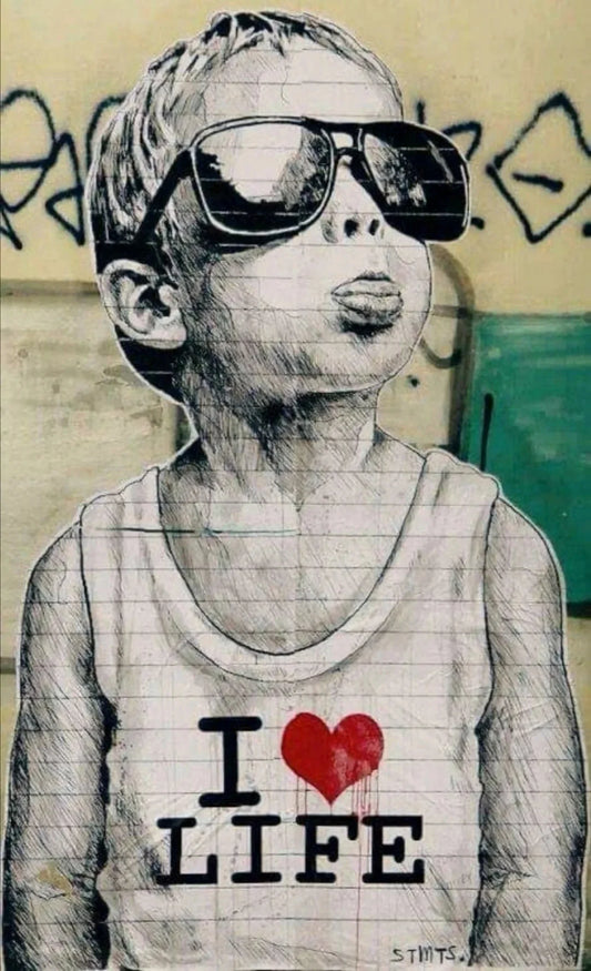 Stampa su tela da intelaiare — Homage to Banksy