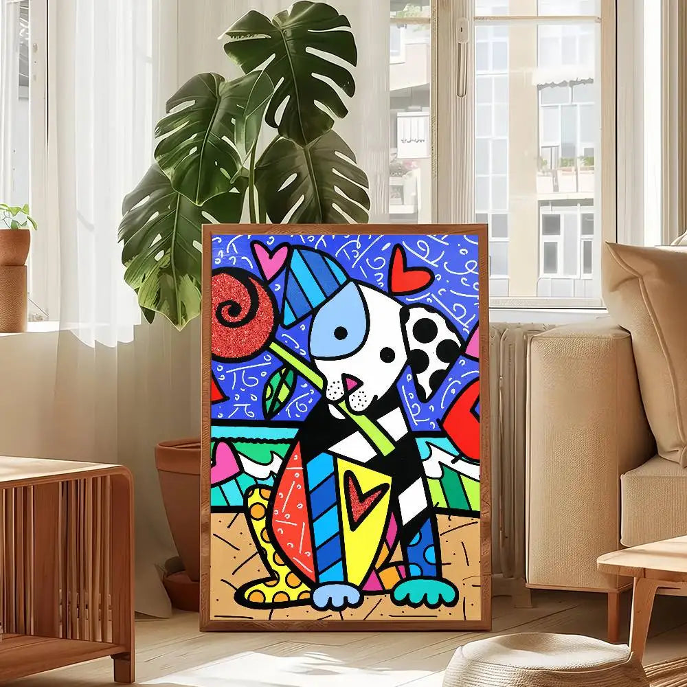 Stampa su tela da intelaiare — Homage to Britto