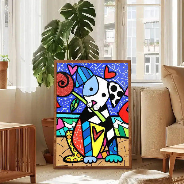 Stampa su tela da intelaiare — Homage to Britto