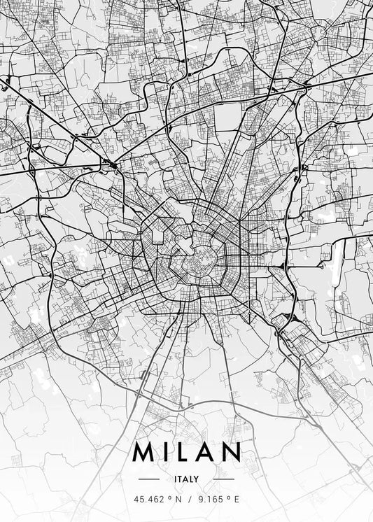 Stampa su tela da intelaiare — Mappe Urbane