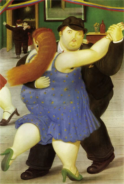 Stampa su tela da intelaiare — Homage to Botero