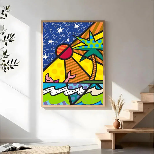 Stampa su tela da intelaiare — Homage to Britto